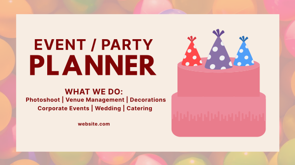 Party Hats Facebook Event Cover Design Image Preview
