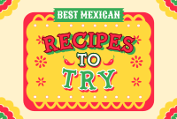 Mexican Recipes to Try Pinterest Cover Design