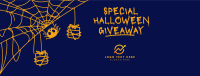 Spooky Web Giveaway Facebook cover Image Preview