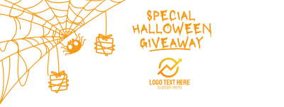 Spooky Web Giveaway Facebook cover Image Preview
