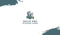 Modern Building Letter V Business Card Image Preview