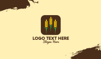 Corn Grain Mobile App Business Card Design