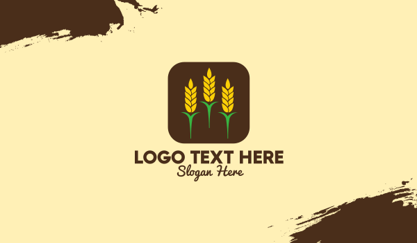 Corn Grain Mobile App Business Card Design Image Preview