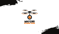 Camera Lens Drone Business Card Image Preview