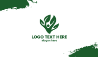 Green Tree Leaves Business Card Image Preview