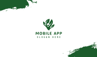 Green Tree Leaves Business Card Image Preview