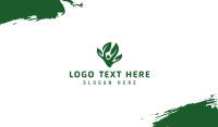 Green Tree Leaves Business Card Preview