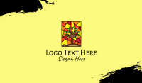 Stained Glass Tree Forest Business Card Preview