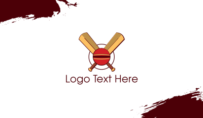 Cricket Ball Business Card Image Preview
