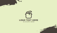 Gray Cooking Stock Pot Business Card Preview