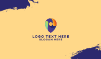 Multicolor Location Pin Business Card Image Preview