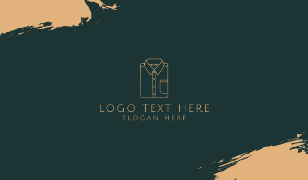 Men’s Shirt Monoline Business Card Design Image Preview