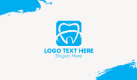 Molar Tooth Square Business Card Design
