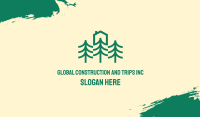 Simple Tree House Camp Business Card Image Preview