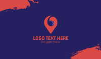 Spiral Location Pin Business Card Image Preview