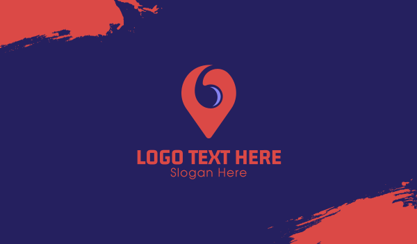 Spiral Location Pin Business Card Design Image Preview