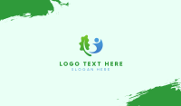 Leaf And Human Business Card Image Preview