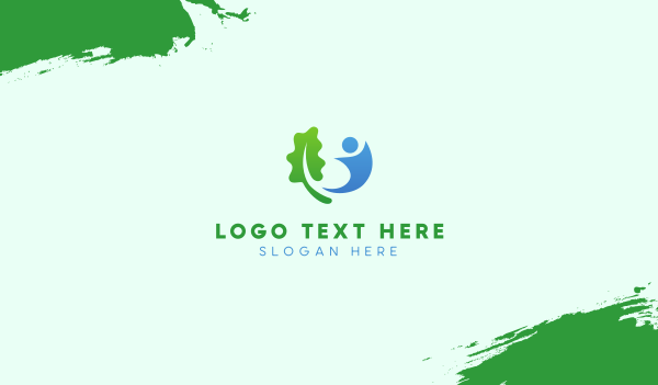 Leaf And Human Business Card Design Image Preview