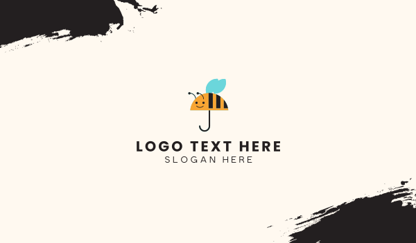 Bee Umbrella Business Card Design Image Preview