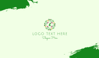 Floral Ornament Wreath Lettermark  Business Card Image Preview
