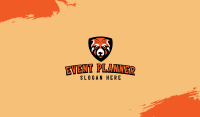 Orange Bear Mascot Business Card Image Preview
