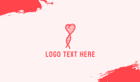 Heart DNA Strand  Business Card Preview