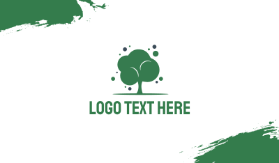 Bubble Green Tree Business Card Image Preview
