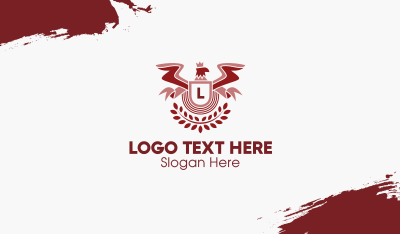 Red Eagle Emblem Business Card Image Preview