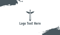 Medieval Dragon Sword Business Card Image Preview