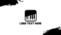 Piano Keys App Business Card Image Preview