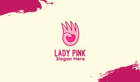Pink Loving Hand Business Card Image Preview