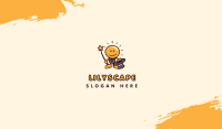 Light Bulb Magician Mascot Business Card Image Preview