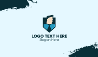 Professional Employee Shield Business Card Image Preview