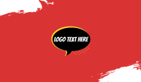 Comic Bubble Text Business Card Image Preview