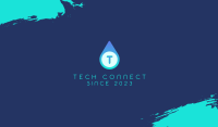 Blue Water Droplet Business Card Image Preview