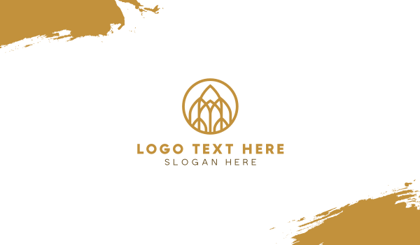 Luxurious Golden Emblem Business Card Design Image Preview