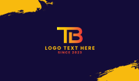 Technology Monogram T & B Business Card Image Preview