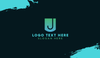 Gradient J Badge Business Card Image Preview