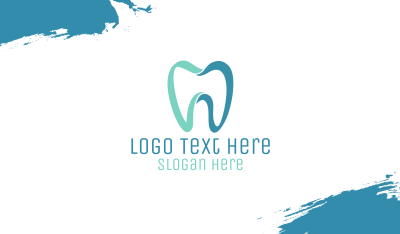 Modern Dental Tooth Business Card