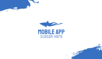 Blue Wild Shark Business Card Image Preview