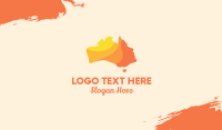 Australian Beauty Face  Business Card Design