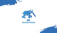 Blue Elephant Wrench Business Card Image Preview