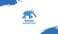 Blue Elephant Wrench Business Card Image Preview