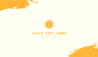Solar Energy Lettermark Business Card Image Preview