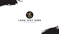 Elegant Cursive E Badge Business Card Image Preview