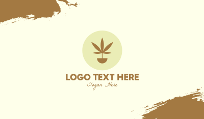 Cannabis Marijuana Plant Business Card