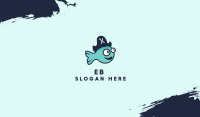 Fish Pirate Mascot Business Card Image Preview