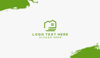 Green Eco Friendly House Business Card Image Preview