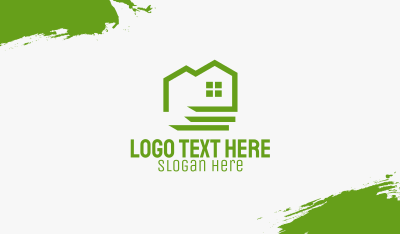 Green Eco Friendly House Business Card