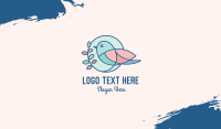 Pretty Bird Leaves Business Card Image Preview